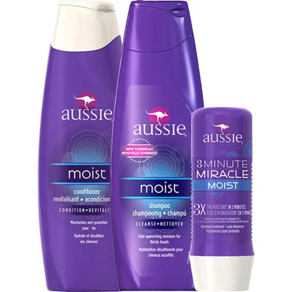 Kit Aussie Moist 3pcs Shampoo e Condicionador 400ml + Mascara Moist 236ml