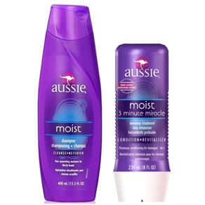 Kit Aussie Moist Shampoo + Tratamento Milagroso