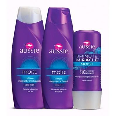 Kit Aussie Shampoo 400ml+Condicionador 400ml+3 Minute Miracle 236ml