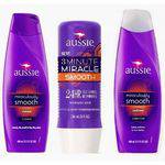 Kit Aussie Smooth Shampoo 400ml + Condicionador 400ml + 3 Minute Miracle 236ml