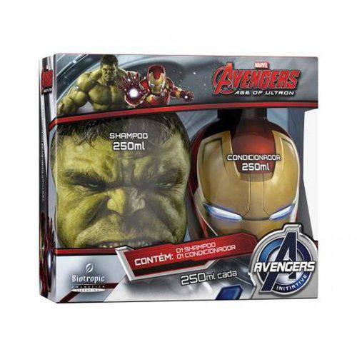 Kit Avengers Hulk + Homem de Ferro Shampoo + Condicionador