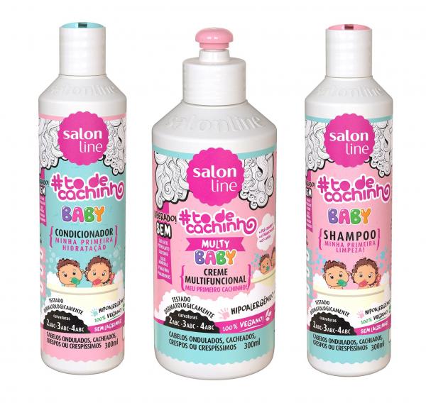 Kit Baby Multy Salon Line Shampoo Condic. e Cr Pentear