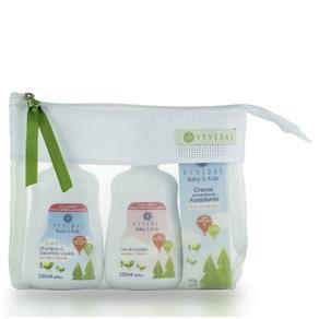 Kit Baby: Shampoo & Sabonete Líquido 2 em 1, Condicionador, Creme Assaduras e Nécessarie