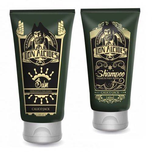 Kit Balm e Shampoo Premium para Barba Calico Jack - Don Alcides