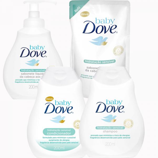 Kit Banho Hidratação Sensível - Baby Dove - Dove