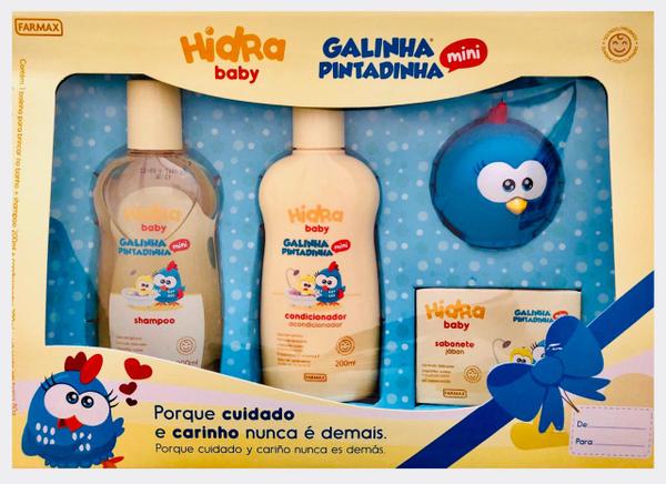 Kit Banho Infantil Galinha Pintadinha Mini - Hidrababy - Farmax - Farmax Hydra Baby