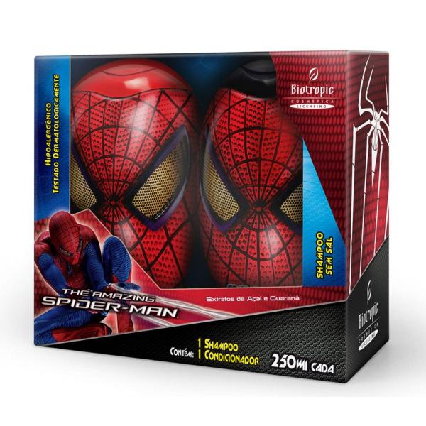 Kit Banho Infantil Shampoo + Condicionador Spider Man 4 - Biotropic