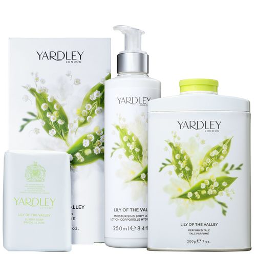 Kit Banho Yardley Lily Of The Valley Completo (3 Produtos)