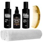 Kit Completo Shampoo Balm Tônico 2 Toalhas Usebarba