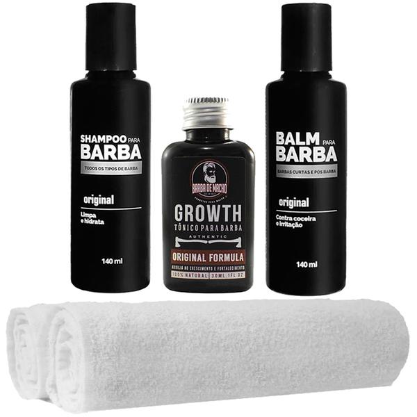 Kit Barba Shampoo Balm Toalhas Usebarba - Use Barba