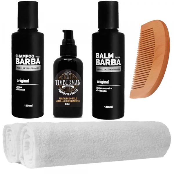 Kit Barba Shampoo 2 Toalhas Balm Tônico Usebarba - Use Barba