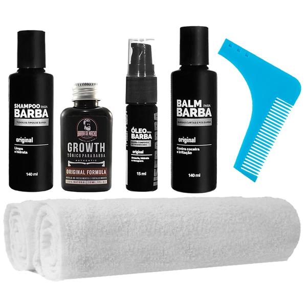 Kit Barba Tônico 2 Toalhas Shampoo Balm Óleo Usebarba - Use Barba