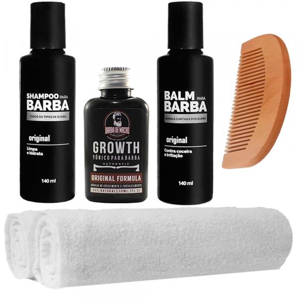 Kit Barba Tônico Shampoo Balm 2 Toalhas Usebarba - Use Barba