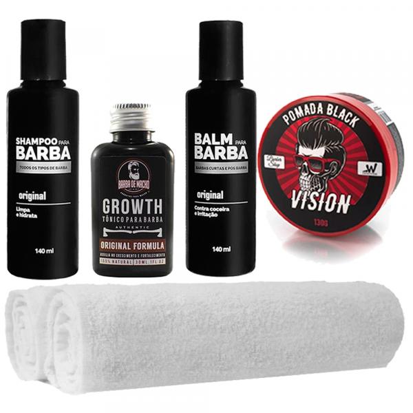 Kit Barba Balm Tônico 2 Toalhas Shampoo Usebarba - Use Barba