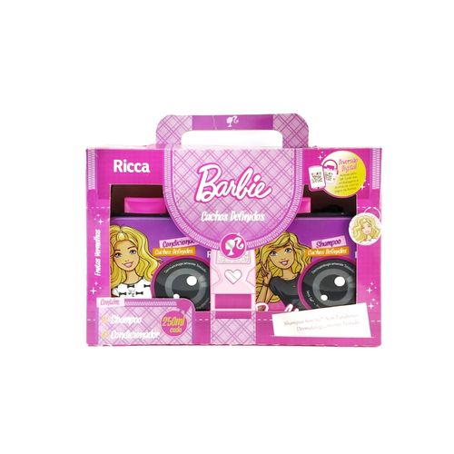 Kit Barbie Camera Cachos Definidos Shampoo e Condicionador