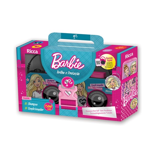 Kit Barbie Ricca Shampoo + Condicionador Brilho e Proteção 250ml