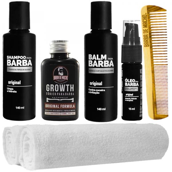 Kit Barbeiro Tônico 2 Toalhas Balm Óleo Shampoo Usebarba - Use Barba