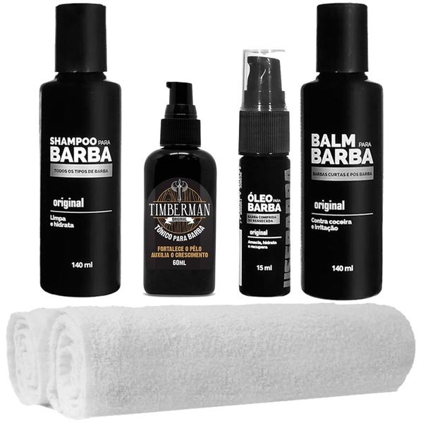 Kit Básico Balm Toalhas Óleo Shampoo Usebarba - Use Barba