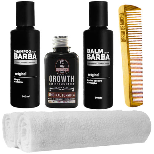 Kit Básico Balm 2 Toalhas Shampoo Tônico Usebarba