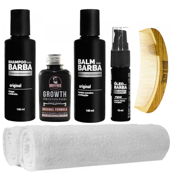 Kit Básico Shampoo + Óleo + Balm - 2 Toalhas Usebarba - Use Barba