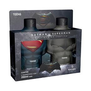 Kit Batman Vs Superman - 2 Shampoo 2 em 1 - 250ml
