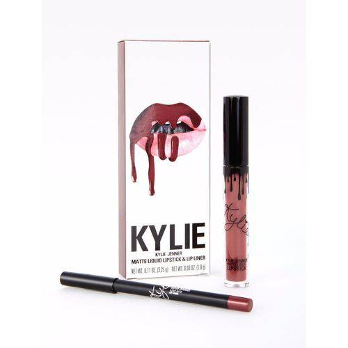 Kit Batom e Lápis Kylie Jenner Lipsticks Matte Love Bite