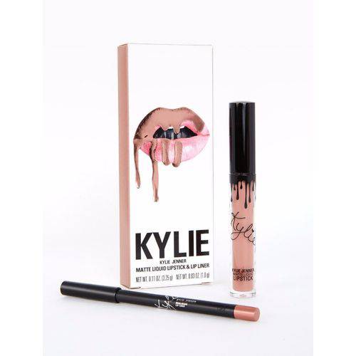 Kit Batom e Lápis Kylie Jenner Lipsticks Matte Maliboo
