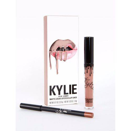 Kit Batom e Lápis Kylie Jenner Lipsticks Matte Moon
