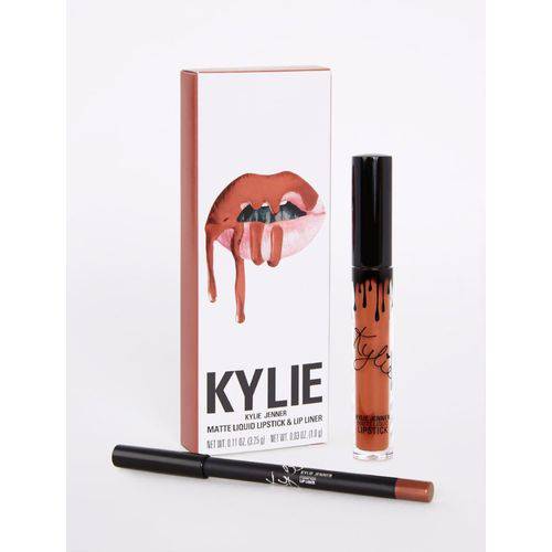 Kit Batom e Lápis Kylie Jenner Lipsticks Matte Pumpkin