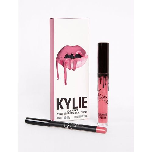 Kit Batom e Lápis Kylie Jenner Lipsticks Matte Strawberry Cream
