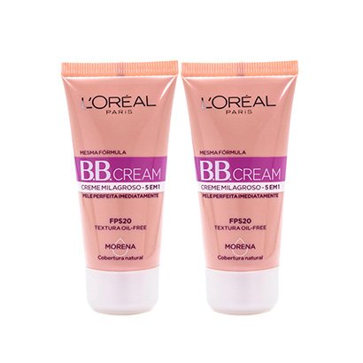 Kit 2 BB Cream L'Oréal Paris Cor Morena FPS 20 30ml