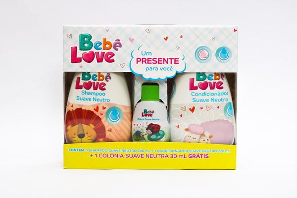 Kit Bebe Love (shampoo 240ml + Condicionador 220ml + Col 30ml) Nutriex