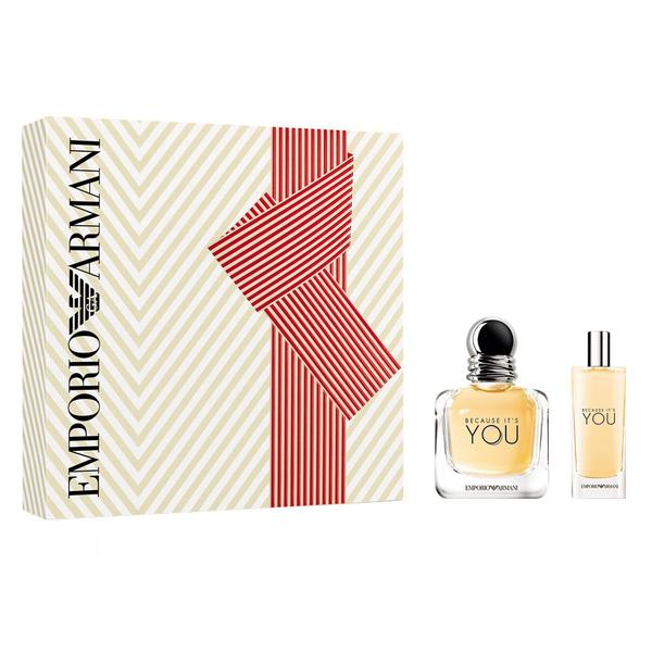 Kit Because It's You She Eau de Parfum Giorgio Armani - Perfume Feminino + Travel Size