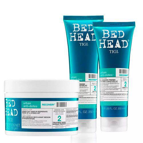 Kit Bed Head Recovery Hidratação Shampoo + Condicionador + Mascara