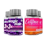Kit Beleza Mágica (Cellfree® & Magic Hair Caps) 60 Dias