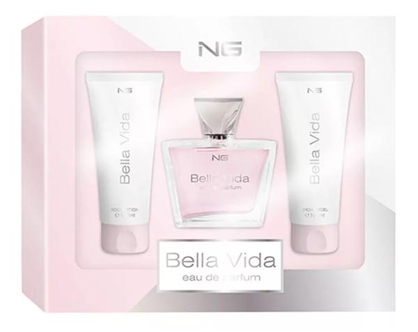 Kit Bella Vida Perfume+Loção+Gel de Banho da Ng Perfumes