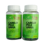 Kit 2 Belle Vitt Suplemento Vitamínico Mineral 60 Cápsulas