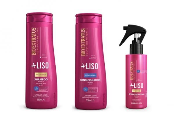 Kit Bio Extratus Mais Liso Shampoo Condicionador e Spray