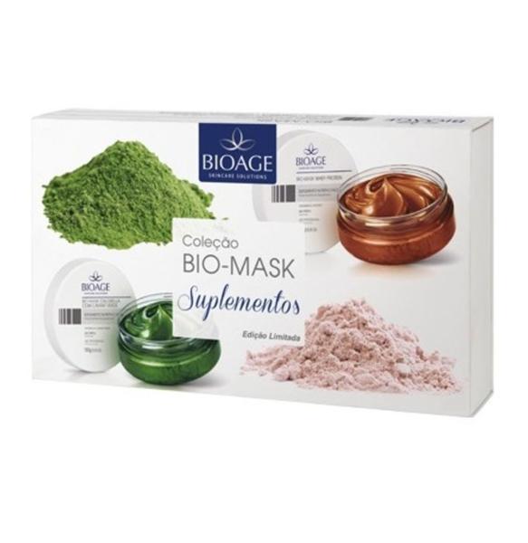 Kit Bio Mask Máscaras Faciais Suplementos Bioage