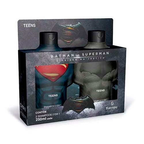 Kit Biotropic Batman X Superman C/2 Shampoos 2em1 250ml