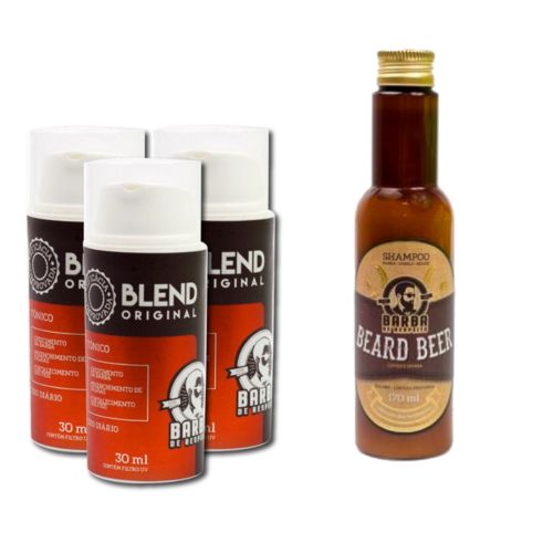 Kit 3 Blend 30 Ml + Shampoo Beard Beer 170ml