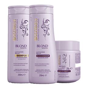 Kit Blond Biorefex Shampoo 250ml+Condicionador 250ml+Máscara 250g Bio Extratus