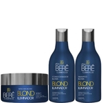 Kit Blond Iluminador Capilar Shampoo + Condicionador + Máscara