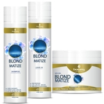 Kit Blond Matize - Matizador - Shampoo+Máscara+Leave-In