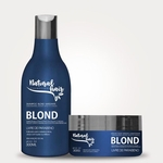 Kit Blond Natural Hair - Shampoo 300ml + Máscara 300g - ref. 11277-11278