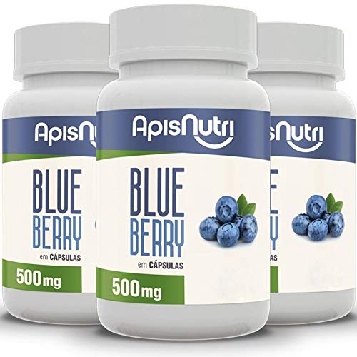 Kit 3 Blueberry Apisnutri 120 Cápsulas