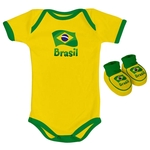 Kit Body + Pantufa para Bebê do Brasil