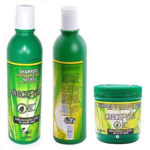 Kit Boé Crece Pelo Shampoo 370ml + Condicionador 350gr + Máscara 450g