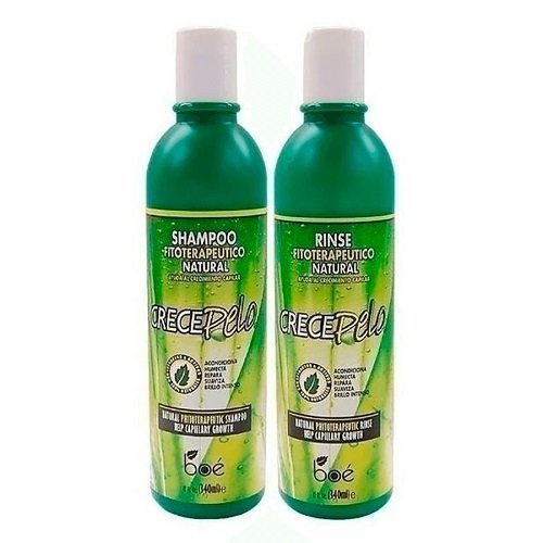 Kit Boé Crece Pelo Shampoo Natural + Condicionador Rinse para Crescer...