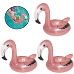 Kit 3 Boias Porta Copo Latinha Inflavel Rosa Flamingo